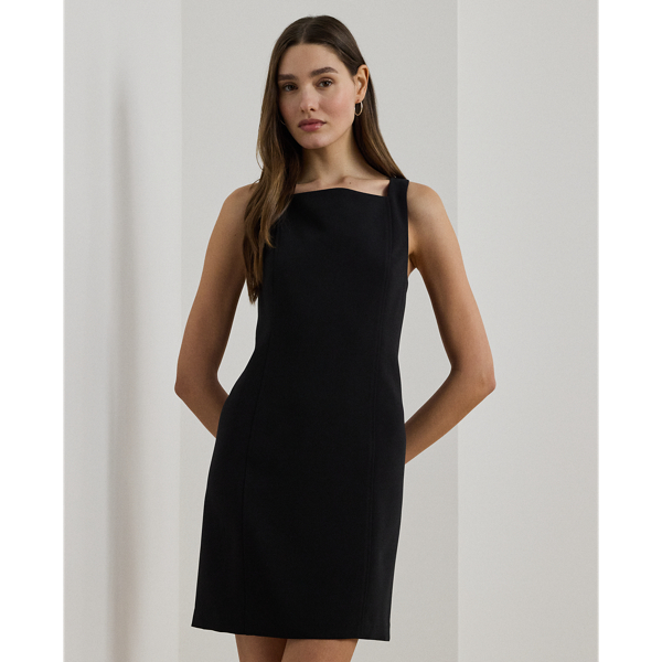 Lauren Ralph Lauren ★【クレープ ドレス】Stretch Crepe Dress RALPH LAUREN COLLECTION Danon satin-trimmed stretch-crepe
