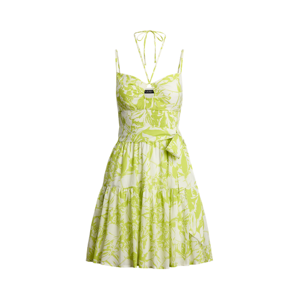 送関込☆RALPHLAUREN FLORAL BELTED FAILLE COCKTAIL DRESS Floral Belted Faille Cocktail Dress