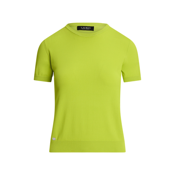 Jersey Short-Sleeve Turtleneck