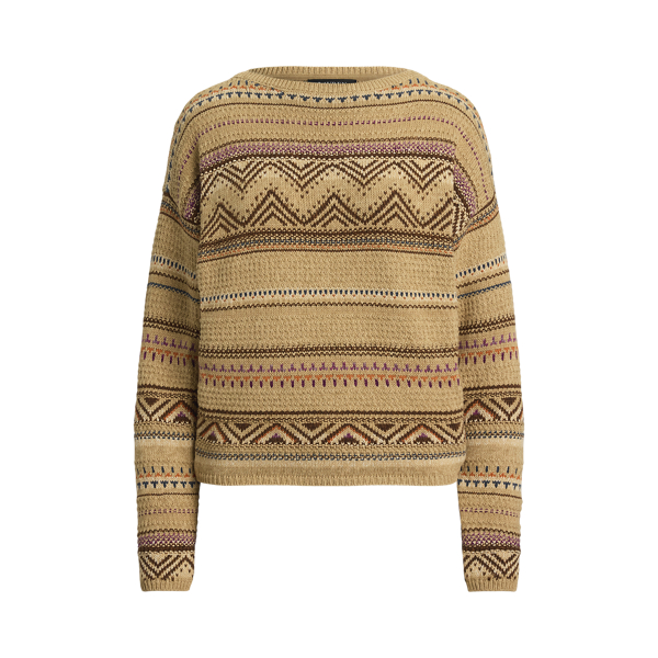 Ameri VINTAGE - leinwande Intarsia Knitted Polo シアー