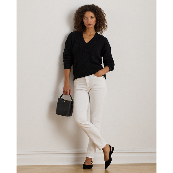 LAUREN RALPH LAUREN / ローレン ラルフ ローレン ケーブルアンドポインテールニット クリケット セーター ケーブルアンドポインテールニット クリケット セーター