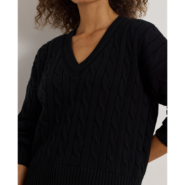 LAUREN RALPH LAUREN / ローレン ラルフ ローレン ケーブルアンドポインテールニット クリケット セーター ケーブルアンドポインテールニット クリケット セーター