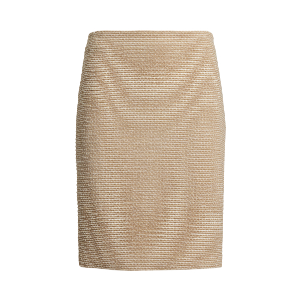 Cotton-Blend Bouclé Pencil Skirt