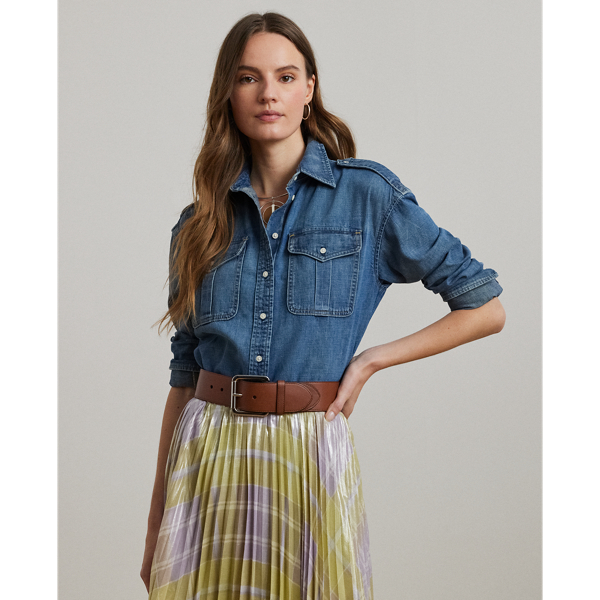 Opal Wash Relaxed-Fit Denimhemd Lauren 1