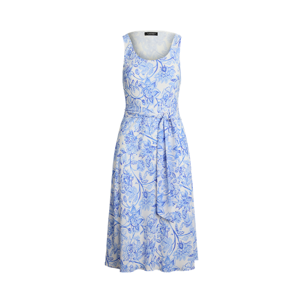 【Lauren Ralph Lauren】Belted Crepe Sleeveless Dress s7-AI250963462001_lifestyle?