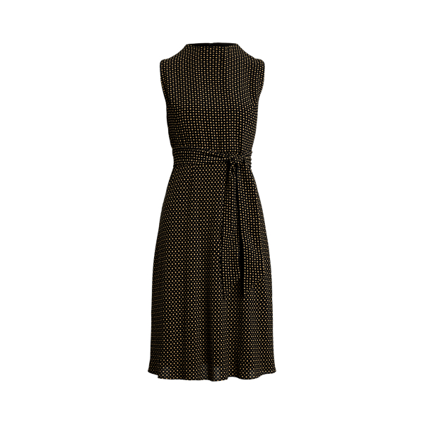 LAUREN RALPH LAUREN☆花柄 ベルト付き バブル クレープドレス♪ LAUREN RALPH LAUREN☆花柄 ベルト付き バブル クレープドレス♪