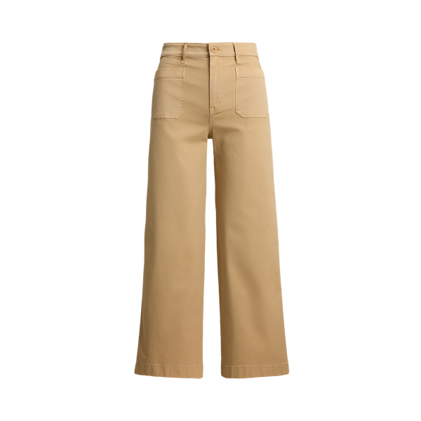 日本製生地【RRL RalphLauren】Cotton Cropped Wide-Leg Pant Cropped Cotton Wide-Leg Pant | Ralph Lauren