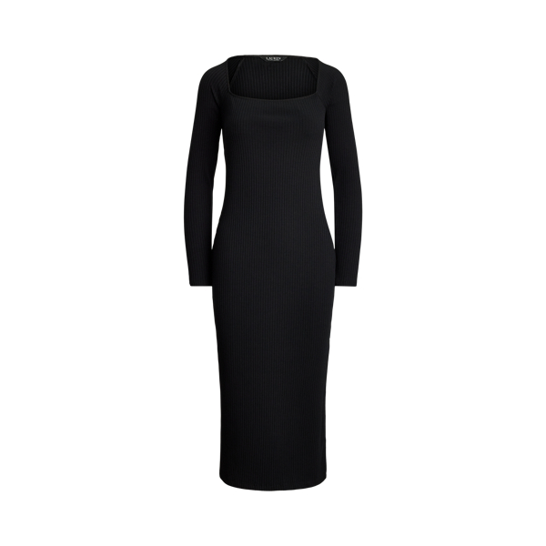 【LAUREN RALPH LAUREN】JERSEY THREE-QUARTER-SLEEVE DRESS Lauren Ralph Lauren Jersey Three-Quarter-Sleeve Dress - Macy's