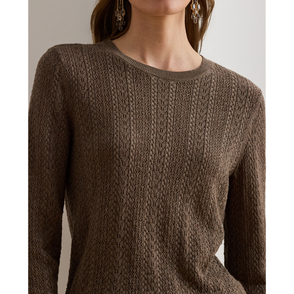 Strickpullover mit Lochmuster