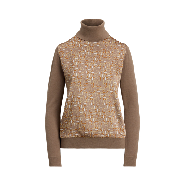 Cable-Knit Turtleneck Sweater