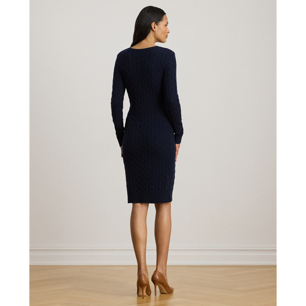 Cable-Knit Wool-Cashmere Sweater Dress - thumbnail 4