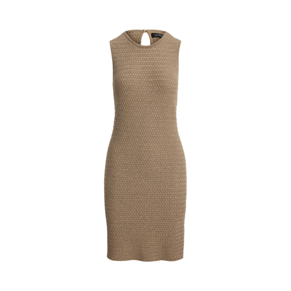 【Lauren Ralph Lauren】Belted Crepe Sleeveless Dress Belted Crepe Sleeveless Dress
