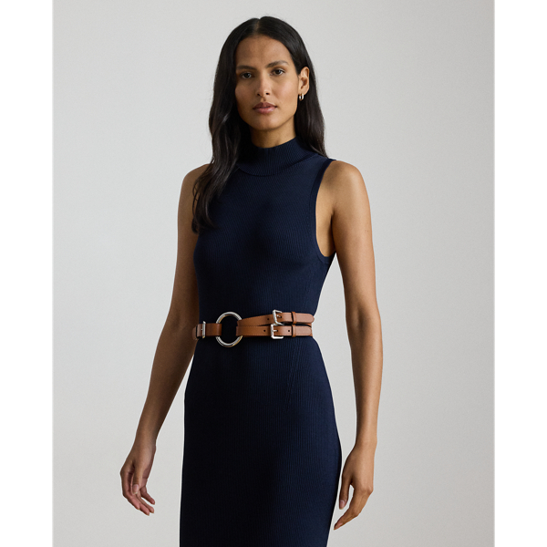 Rib-knit Sleeveless Jumper Dress