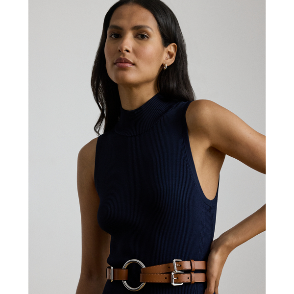 Rib-knit Sleeveless Jumper Dress