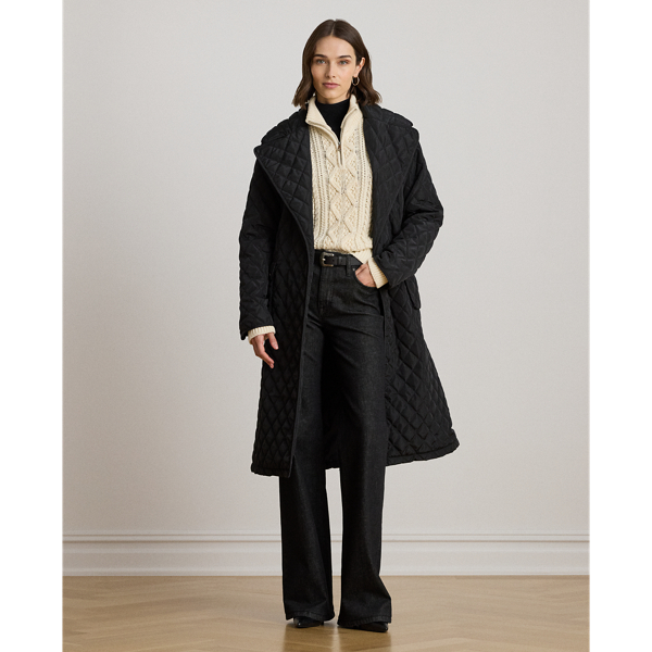 ベルテッド ダイヤモンドキルテッド ラップ コート | ラルフ ローレン