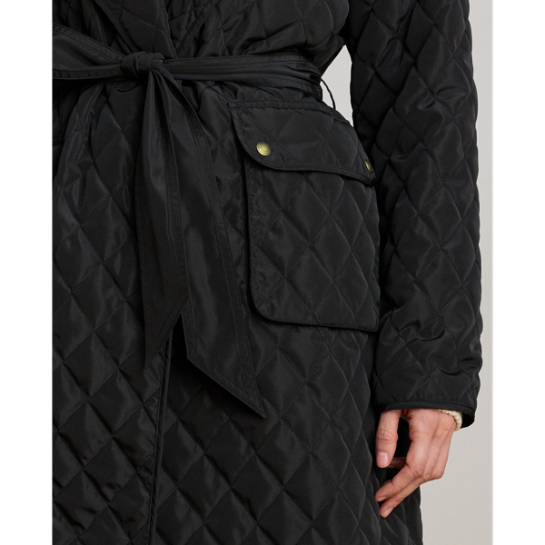 ベルテッド ダイヤモンドキルテッド ラップ コート | ラルフ ローレン