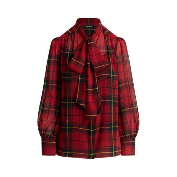 louren ローレンback tie stand collar tops Band-Collar Linen Shirt