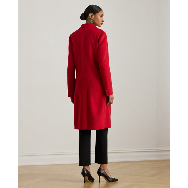 Double-Breasted Wool-Blend Coat