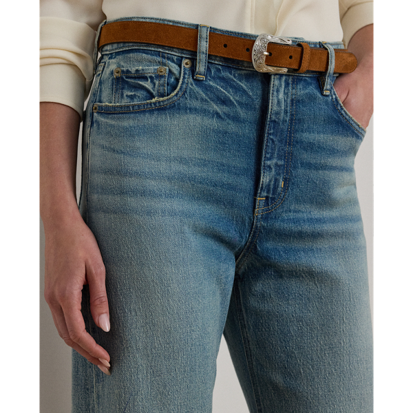 High-Rise Straight Wide-Leg Jean