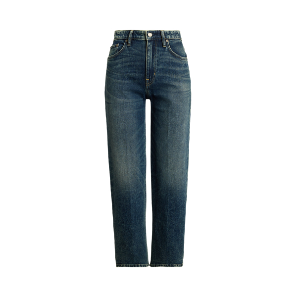 High-Rise Relaxed Straight Ankle Jean