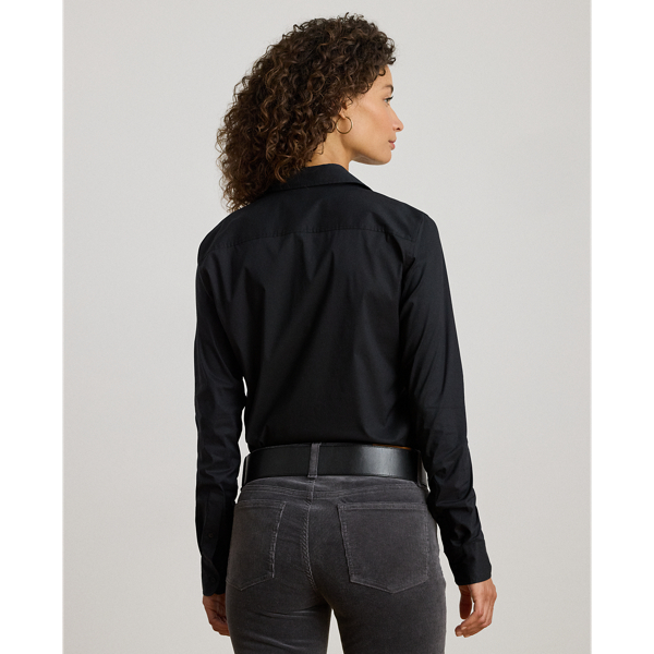 Classic-Fit Hemd mit Logo Lauren in Schwarz 5
