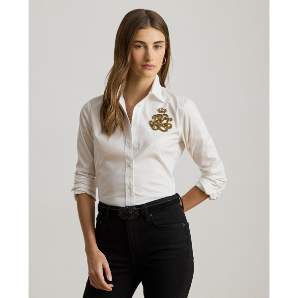 Classic Fit Logo Cotton-Blend Shirt