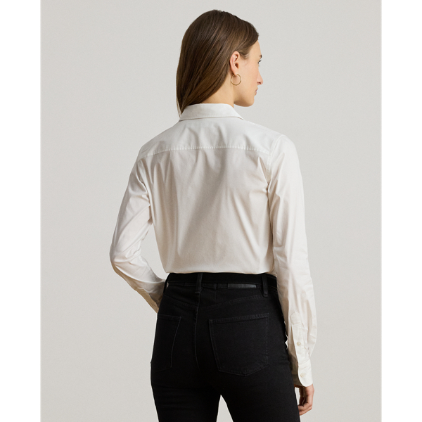 Classic Fit Logo Cotton-Blend Shirt