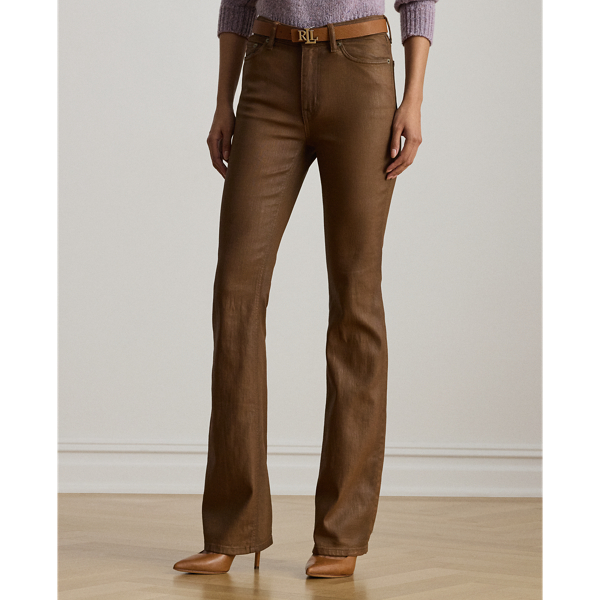 Coated High-Rise Boot Jean