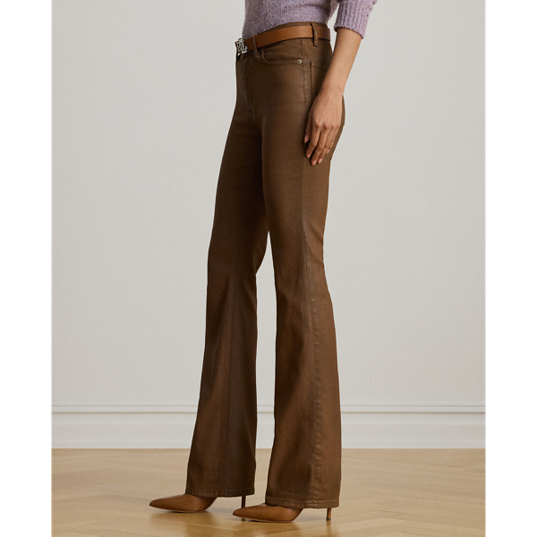 Coated High-Rise Boot Jean