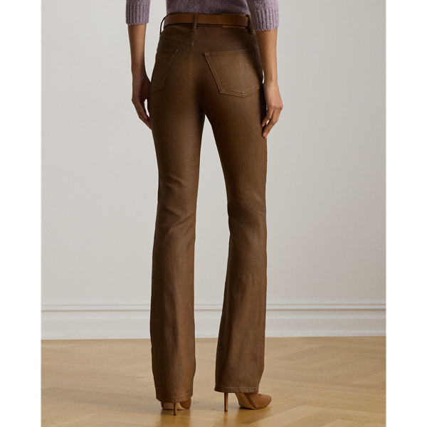 Coated High-Rise Boot Jean