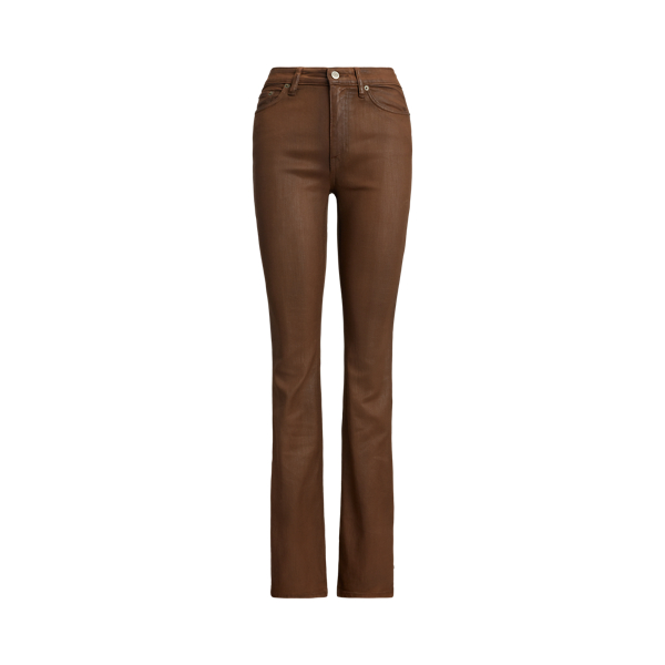 Coated High-Rise Boot Jean