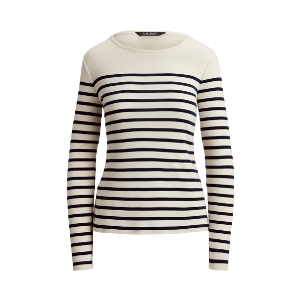 Gestreiftes Langarm-T-Shirt