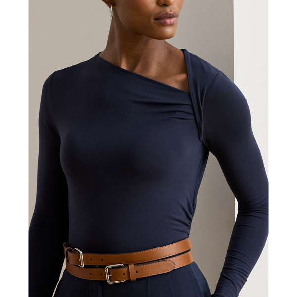 Stretch Jersey Asymmetrical Top