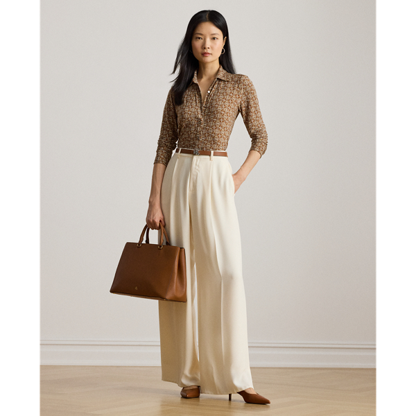 Slim Fit Geo-Print Jersey Shirt