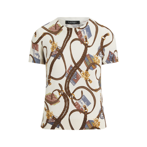 Maglia con stampa a cinture
