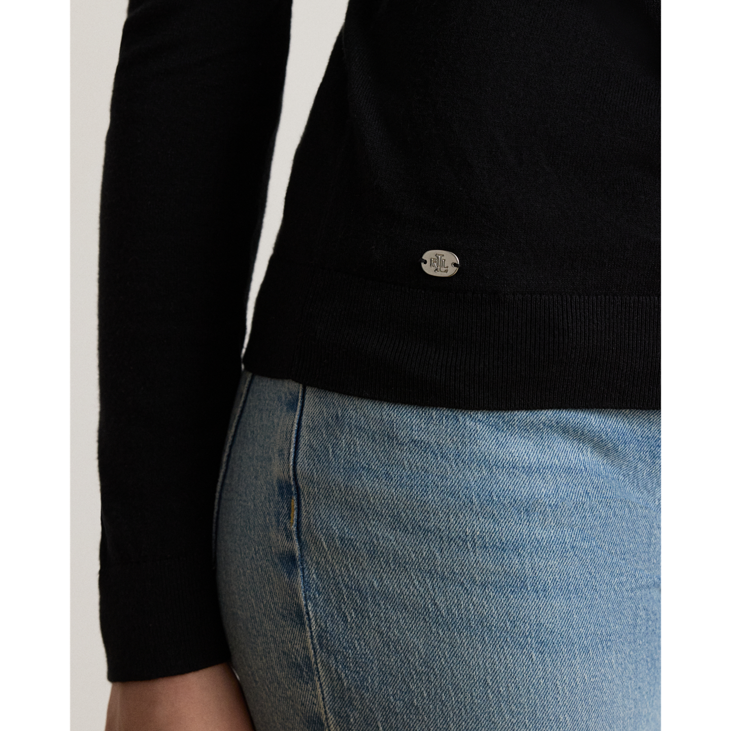 Женский свитер Ralph Lauren Turtleneck, цвет: Чёрный — фото 2