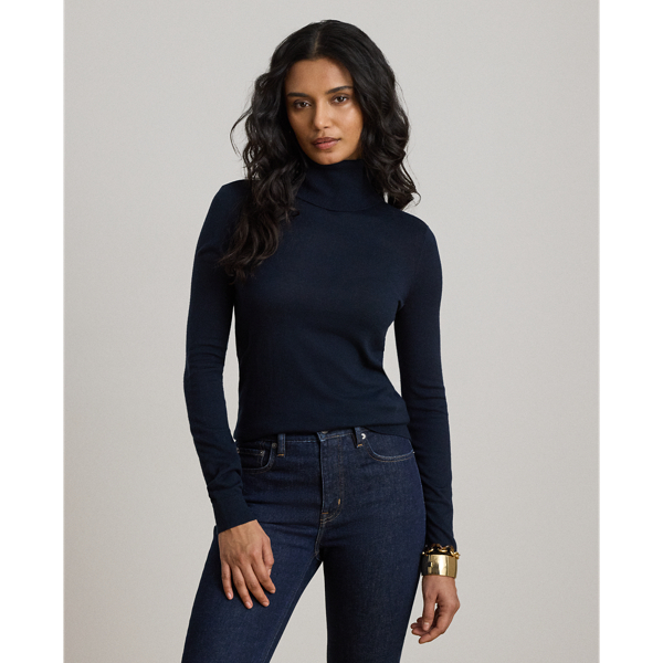 Lauren Navy Turtleneck Sweater Lauren 1