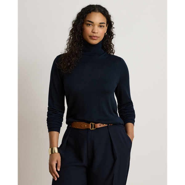 Lauren Navy Turtleneck Sweater Lauren 7