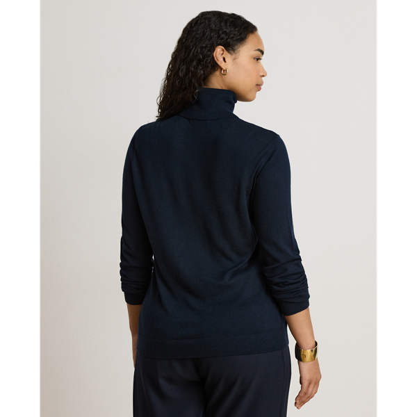 Lauren Navy Turtleneck Sweater Lauren 9