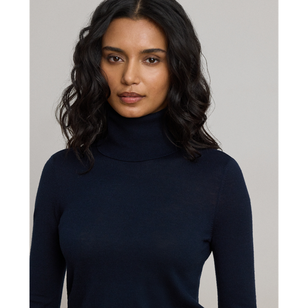 Lauren Navy Turtleneck Sweater Lauren 6