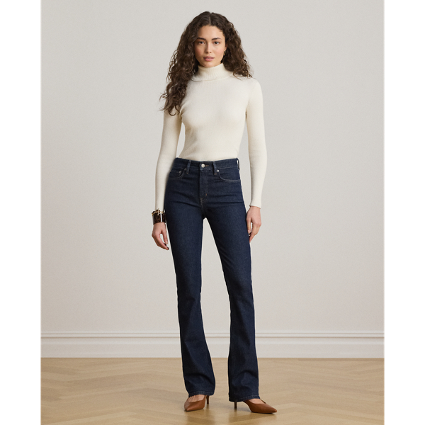 Mascarpone Cream Cotton-Blend Ribbed Rollneck Lauren 7