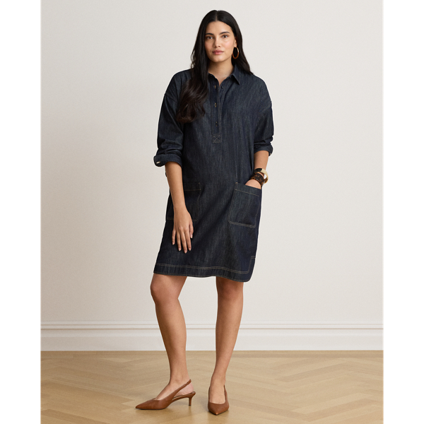 Rinse Wash Denim Shirtdress Lauren 7