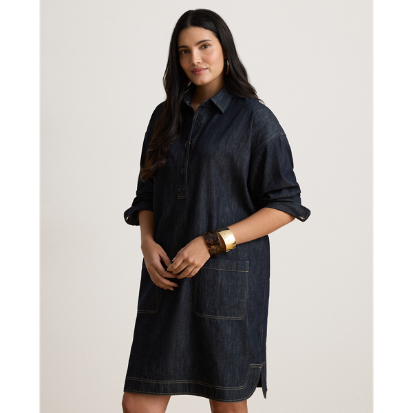 Rinse Wash Denim Shirtdress Lauren 8
