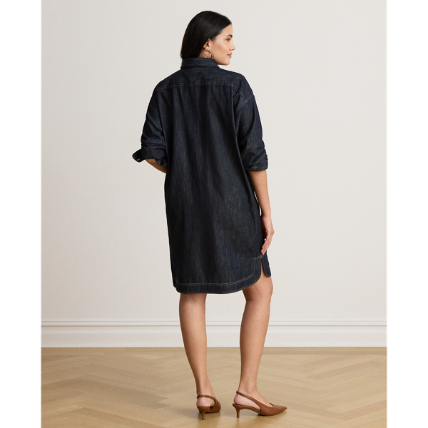 Rinse Wash Denim Shirtdress Lauren 9