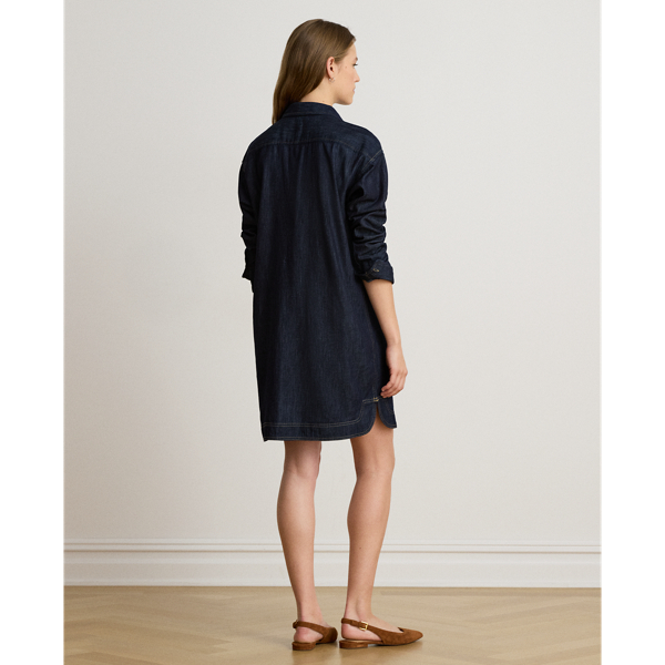 Rinse Wash Denim Shirtdress Lauren 5