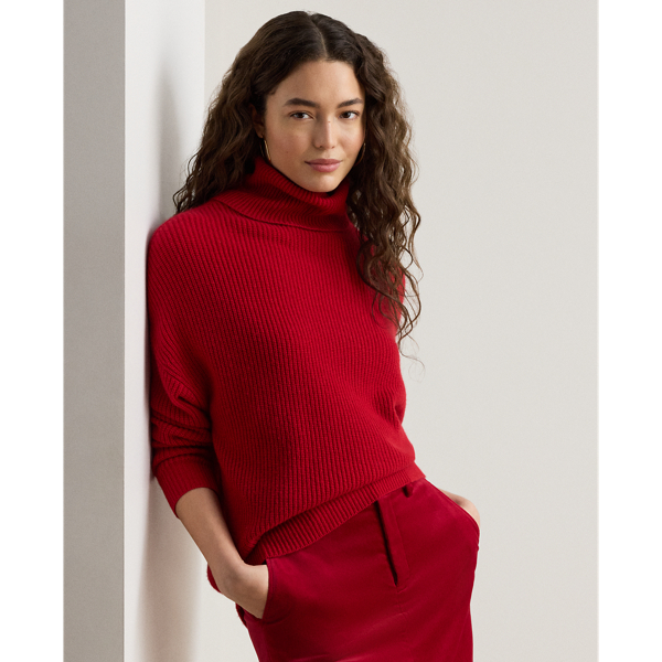 Rib-knit Wool-Cashmere Roll Neck Jumper