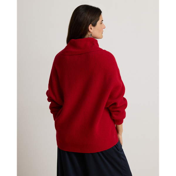 Ribbed Wool-Cashmere Turtleneck Sweater