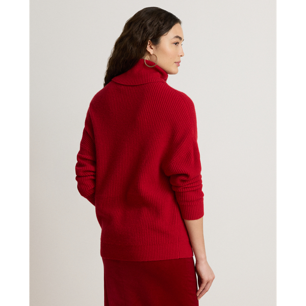 Rib-knit Wool-Cashmere Roll Neck Jumper