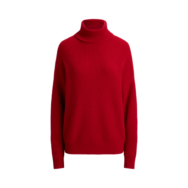Rib-knit Wool-Cashmere Roll Neck Jumper