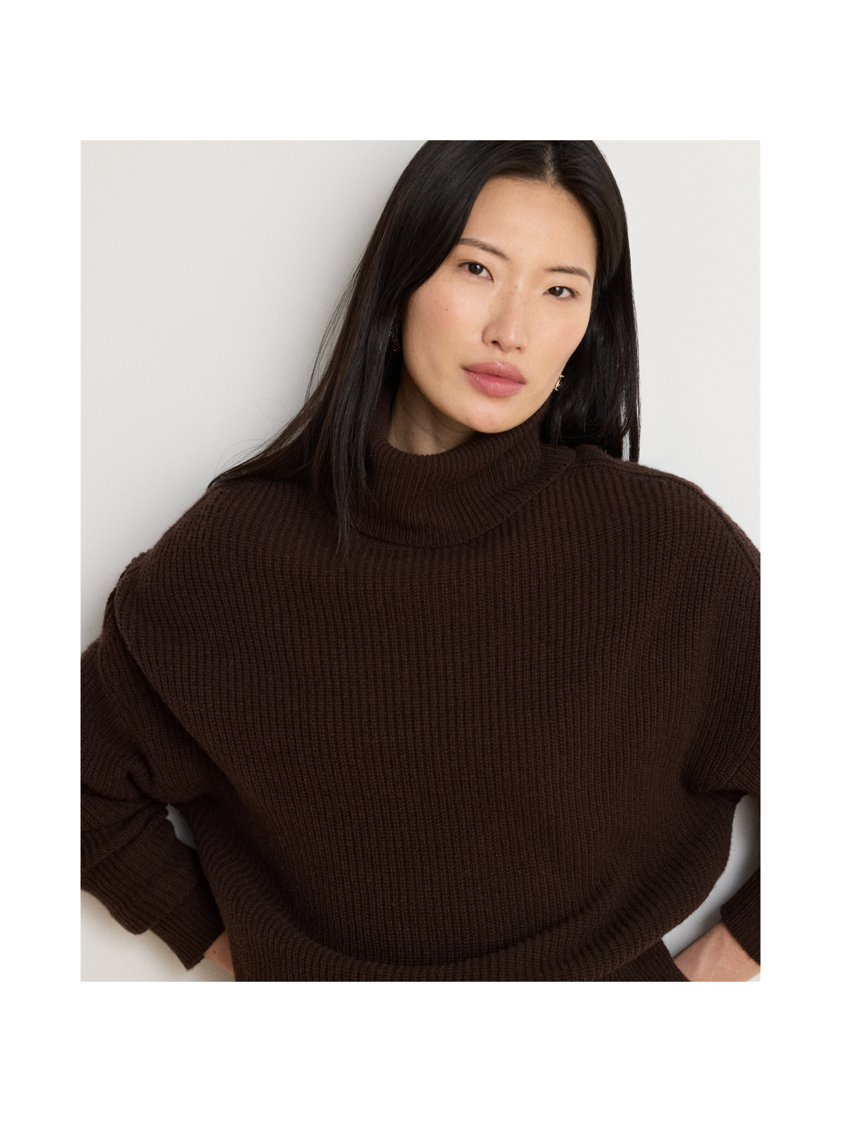 Ralph Lauren Ribbed Wool-Cashmere Turtleneck Sweater — фото 3